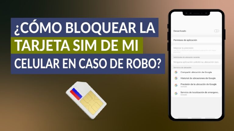Cómo bloquear una tarjeta SIM robada