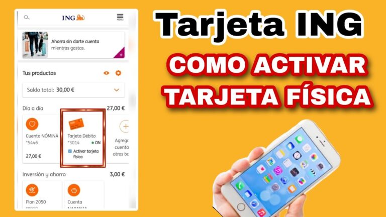 Cómo activar la tarjeta ING en el móvil